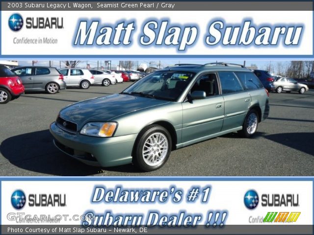 2003 Subaru Legacy L Wagon in Seamist Green Pearl