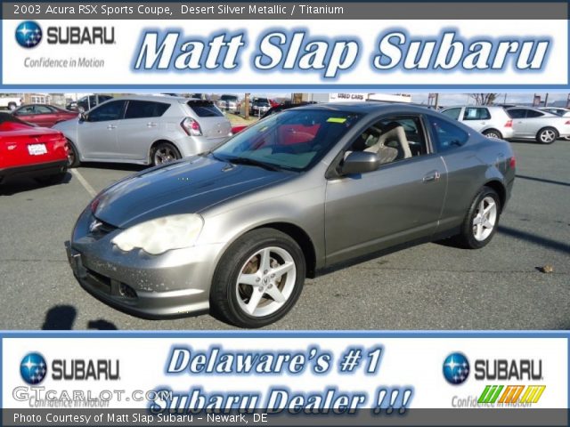 2003 Acura RSX Sports Coupe in Desert Silver Metallic