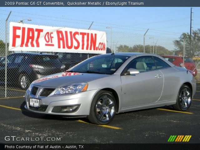 2009 Pontiac G6 GT Convertible in Quicksilver Metallic