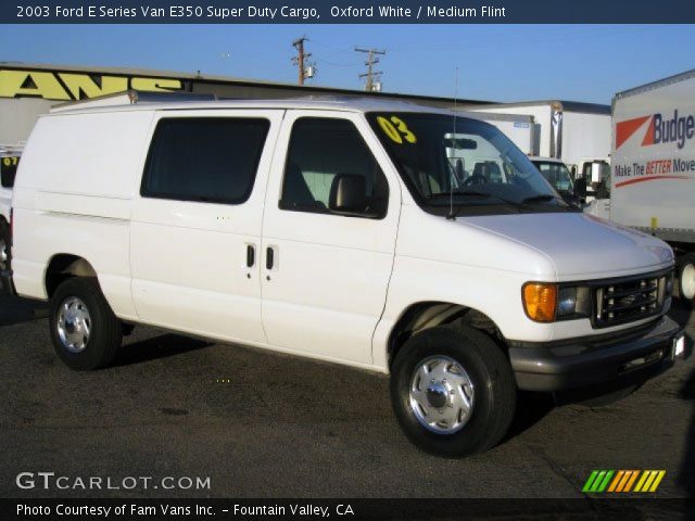 2003 Ford E Series Van E350 Super Duty Cargo in Oxford White