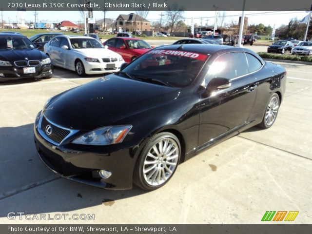 2010 Lexus IS 350C Convertible in Obsidian Black