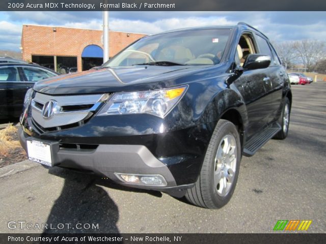 2009 Acura MDX Technology in Formal Black