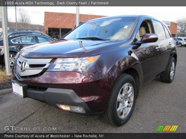 2009 Acura MDX Technology in Dark Cherry Pearl