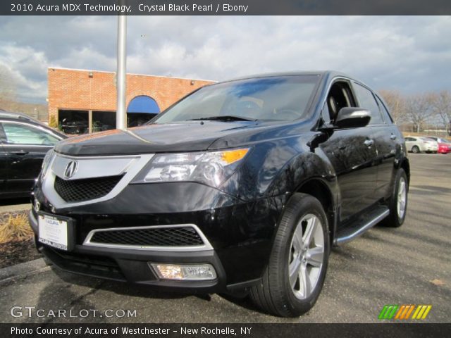 2010 Acura MDX Technology in Crystal Black Pearl