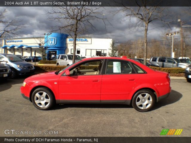 2004 Audi A4 1.8T quattro Sedan in Brilliant Red