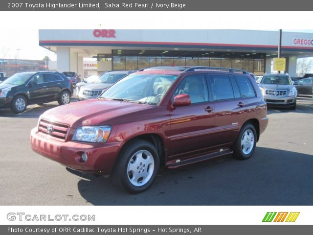 2007 Toyota Highlander Limited in Salsa Red Pearl