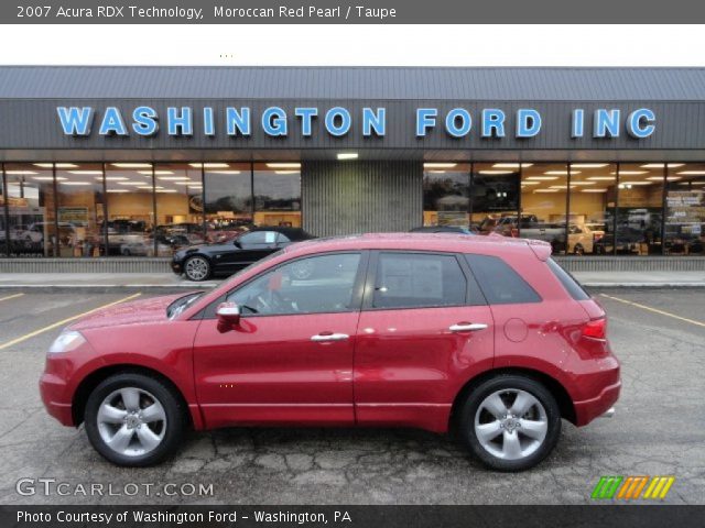 2007 Acura RDX Technology in Moroccan Red Pearl