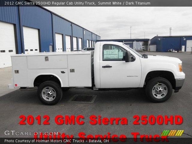 2012 GMC Sierra 2500HD Regular Cab Utility Truck in Summit White