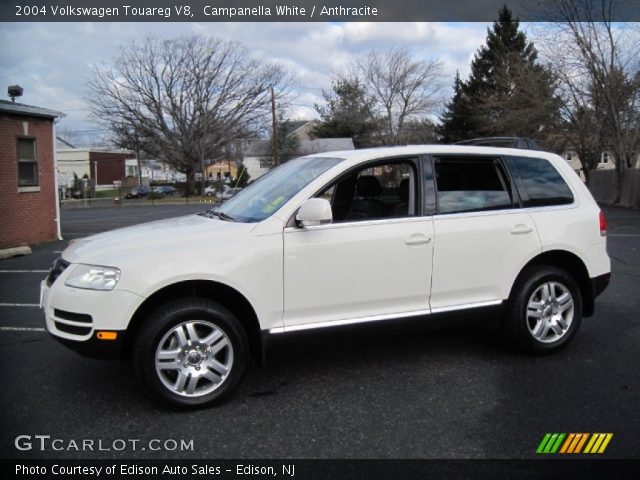 2004 Volkswagen Touareg V8 in Campanella White