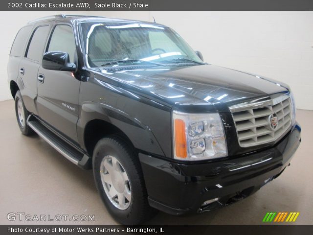 2002 Cadillac Escalade AWD in Sable Black