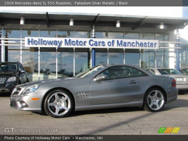 2009 Mercedes-Benz SL 550 Roadster in Palladium Silver Metallic