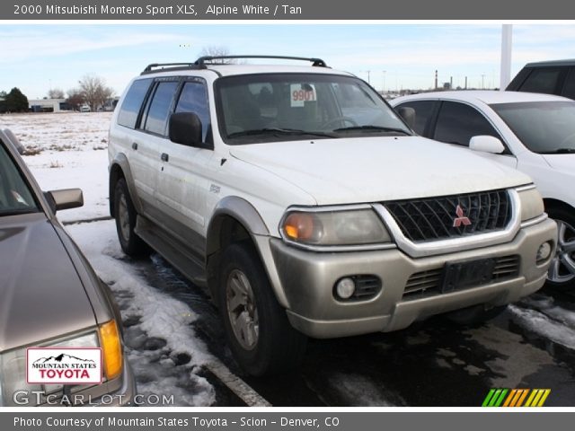 2000 Mitsubishi Montero Sport XLS in Alpine White