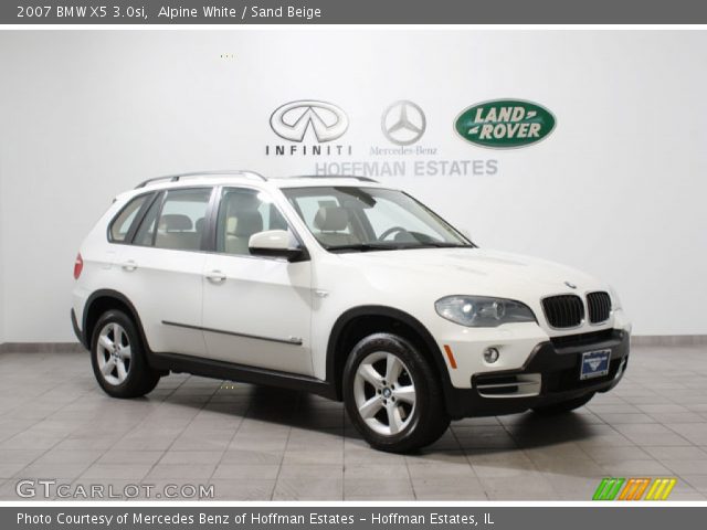 2007 BMW X5 3.0si in Alpine White