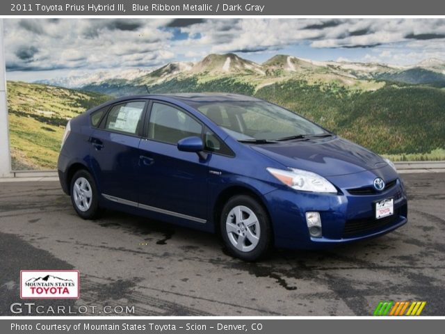 2011 Toyota Prius Hybrid III in Blue Ribbon Metallic