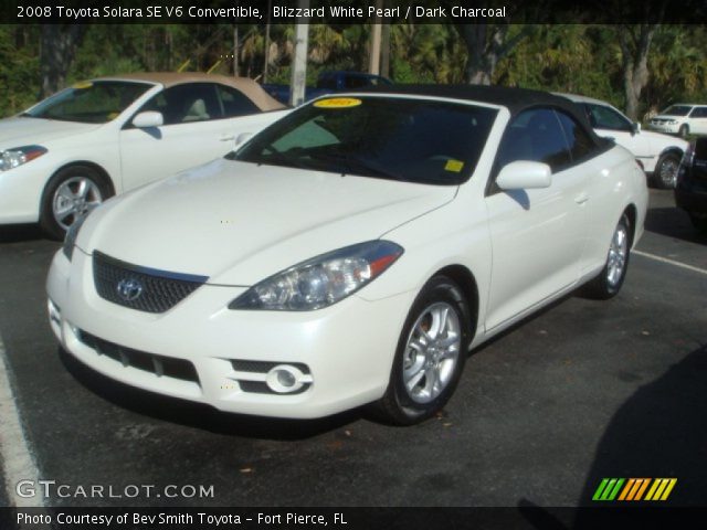 2008 Toyota Solara SE V6 Convertible in Blizzard White Pearl