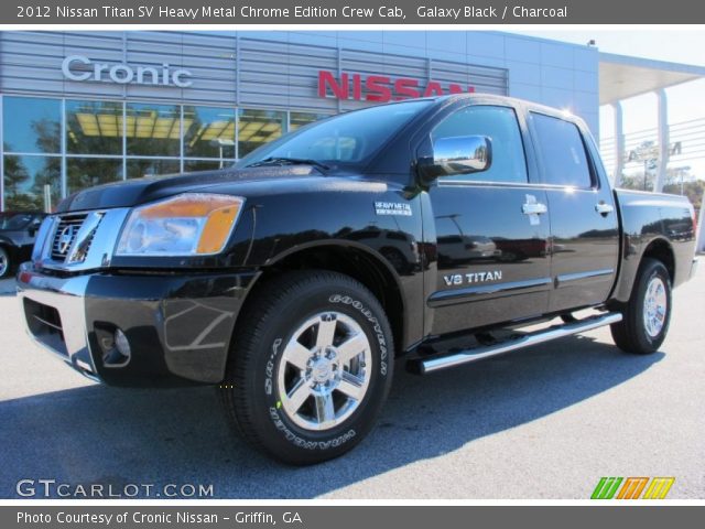 2012 Nissan Titan SV Heavy Metal Chrome Edition Crew Cab in Galaxy Black