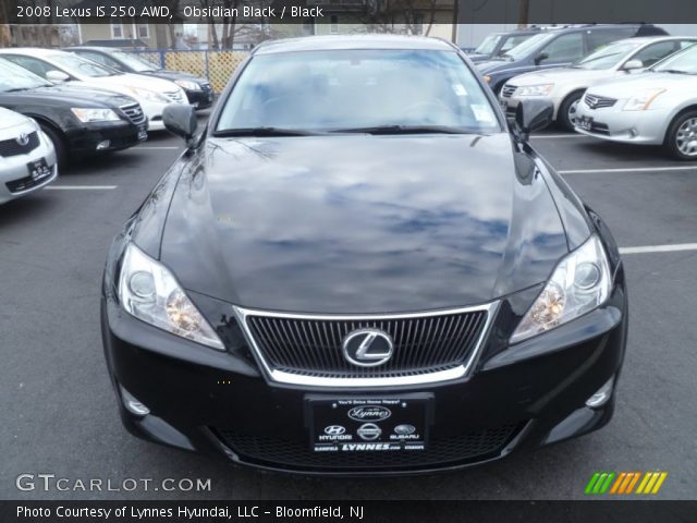 2008 Lexus IS 250 AWD in Obsidian Black