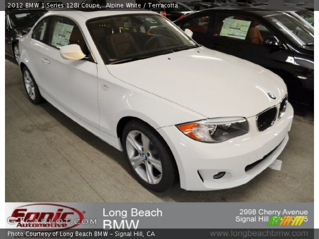 2012 BMW 1 Series 128i Coupe in Alpine White