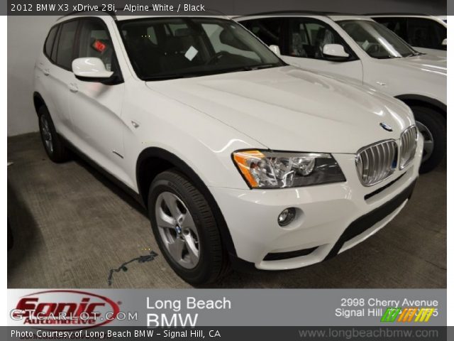 2012 BMW X3 xDrive 28i in Alpine White