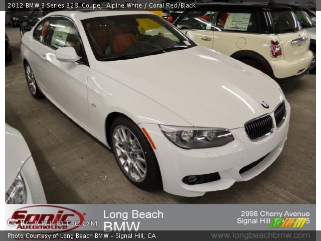 Bmw 335i white with red interior for sale
