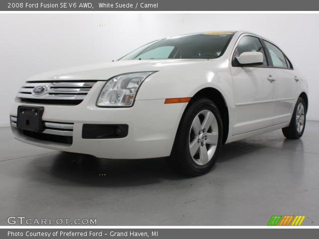 2008 Ford Fusion SE V6 AWD in White Suede