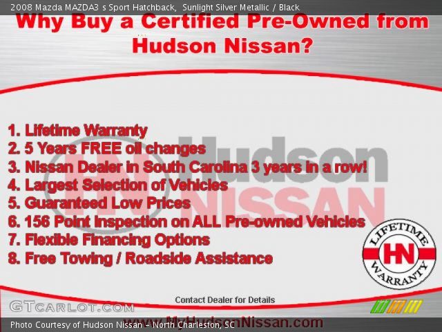 2008 Mazda MAZDA3 s Sport Hatchback in Sunlight Silver Metallic