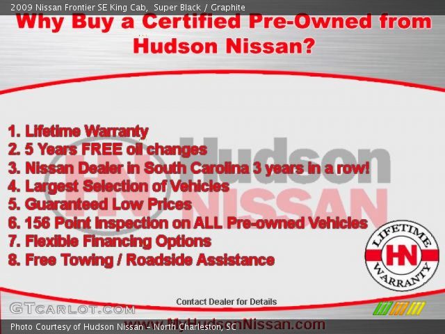 2009 Nissan Frontier SE King Cab in Super Black