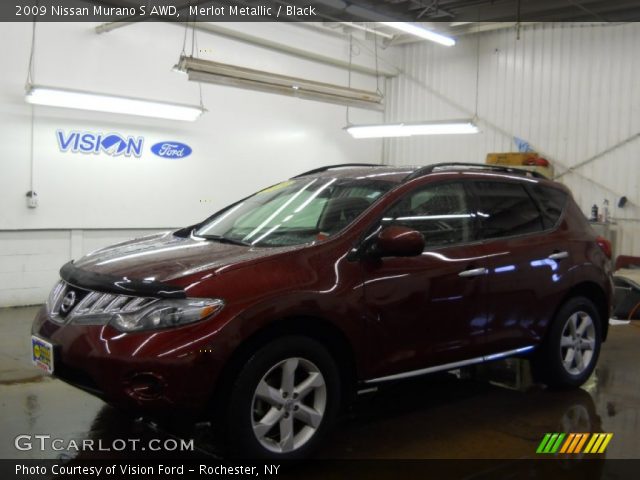 2009 Nissan Murano S AWD in Merlot Metallic