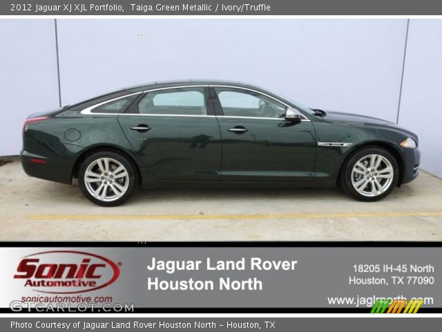 2012 Jaguar XJ XJL Portfolio in Taiga Green Metallic