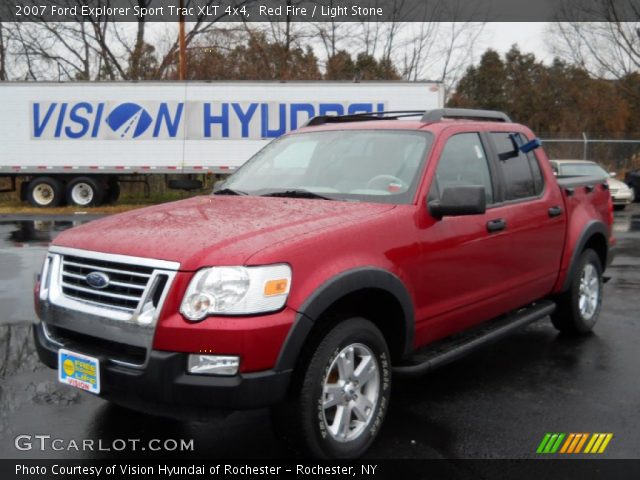 2007 Ford Explorer Sport Trac XLT 4x4 in Red Fire
