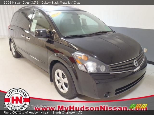 2008 Nissan Quest 3.5 S in Galaxy Black Metallic