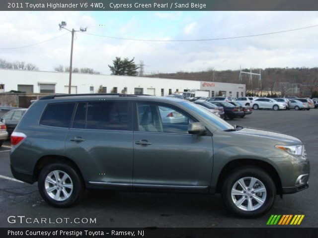 2011 Toyota Highlander V6 4WD in Cypress Green Pearl