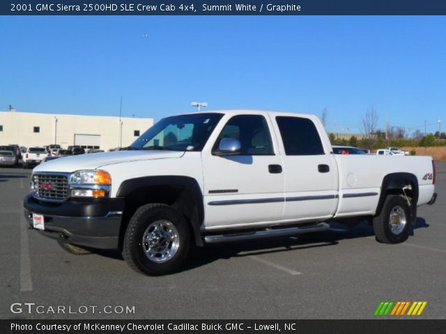 2001 GMC Sierra 2500HD SLE Crew Cab 4x4 in Summit White