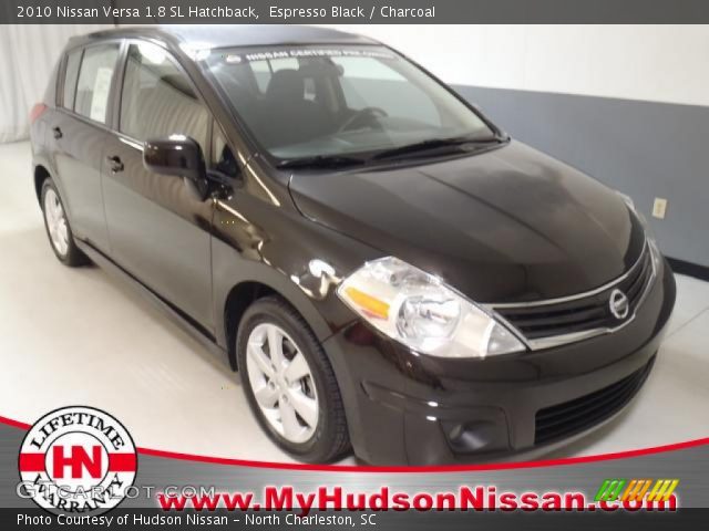 2010 Nissan Versa 1.8 SL Hatchback in Espresso Black