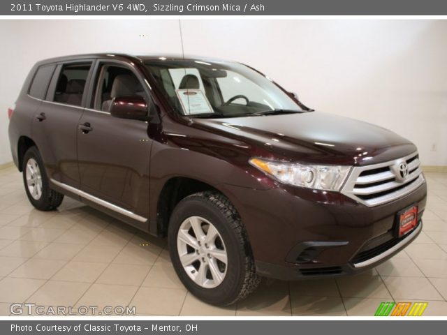 2011 Toyota Highlander V6 4WD in Sizzling Crimson Mica