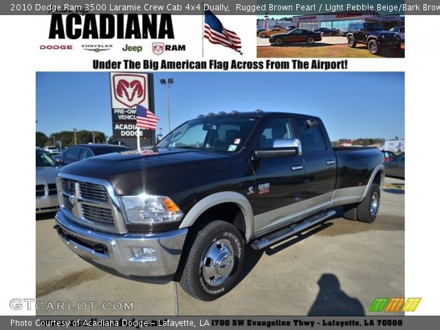 2010 Dodge Ram 3500 Laramie Crew Cab 4x4 Dually in Rugged Brown Pearl