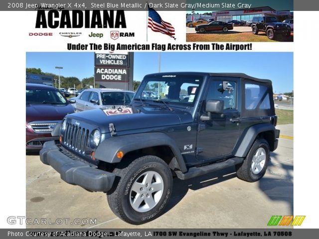 2008 Jeep Wrangler X 4x4 in Steel Blue Metallic