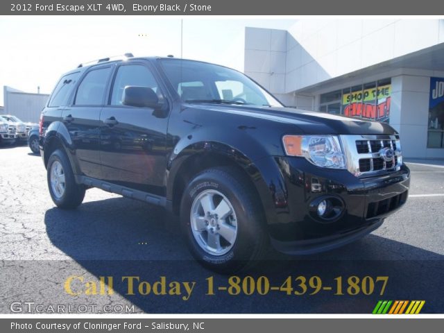 2012 Ford Escape XLT 4WD in Ebony Black