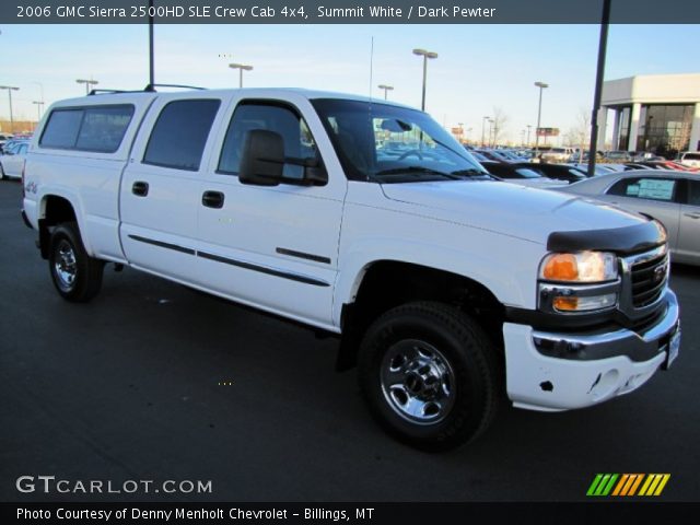 2006 GMC Sierra 2500HD SLE Crew Cab 4x4 in Summit White