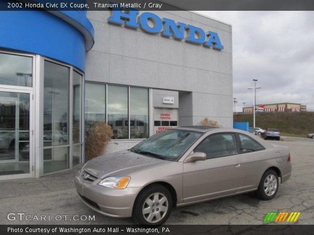 2002 Honda Civic EX Coupe in Titanium Metallic
