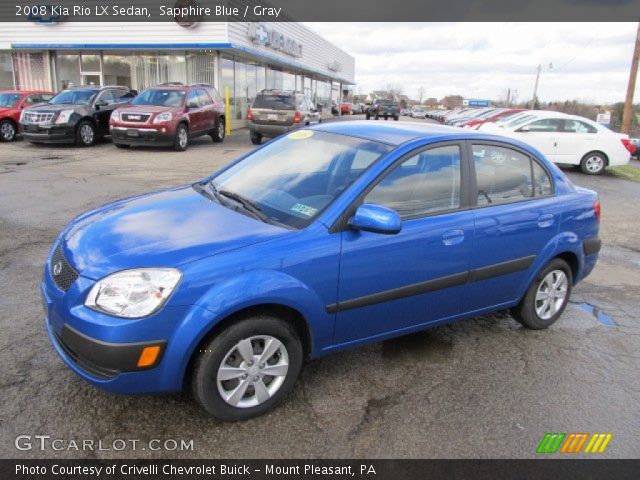 2008 Kia Rio LX Sedan in Sapphire Blue