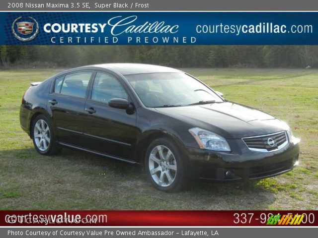 2008 Nissan Maxima 3.5 SE in Super Black