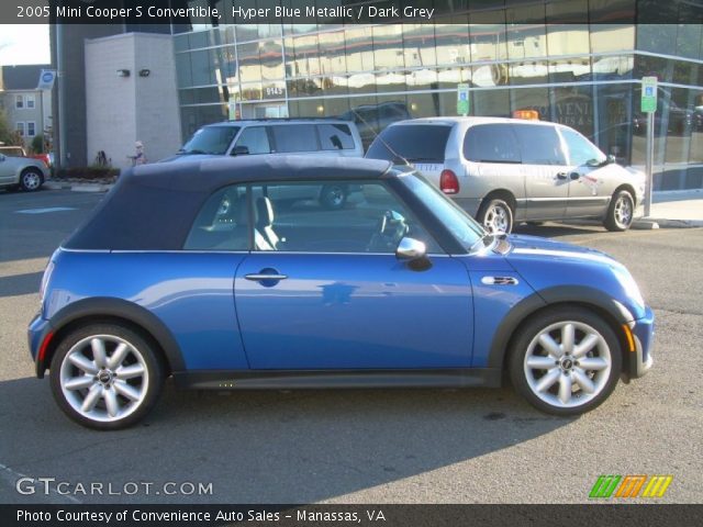 2005 Mini Cooper S Convertible in Hyper Blue Metallic