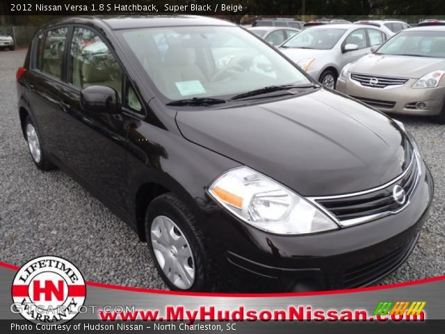 2012 Nissan Versa 1.8 S Hatchback in Super Black