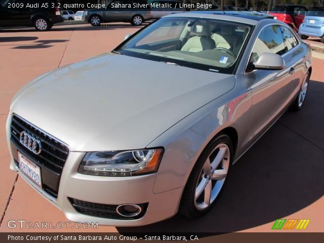 2009 Audi A5 3.2 quattro Coupe in Sahara Silver Metallic