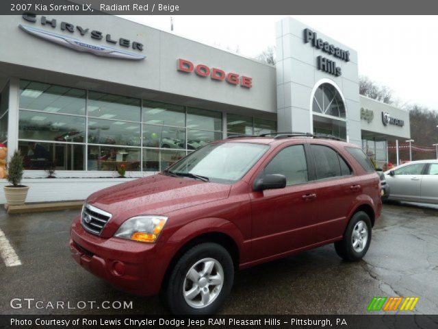 2007 Kia Sorento LX in Radiant Red