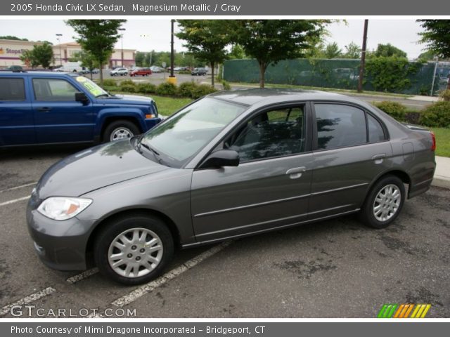 2005 Honda Civic LX Sedan in Magnesium Metallic