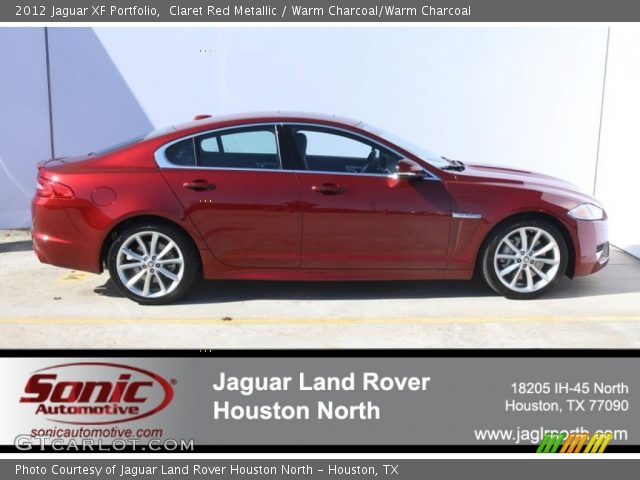 2012 Jaguar XF Portfolio in Claret Red Metallic