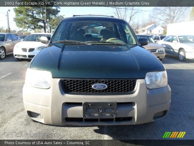 2001 Ford Escape XLS V6 in Dark Highland Green Metallic