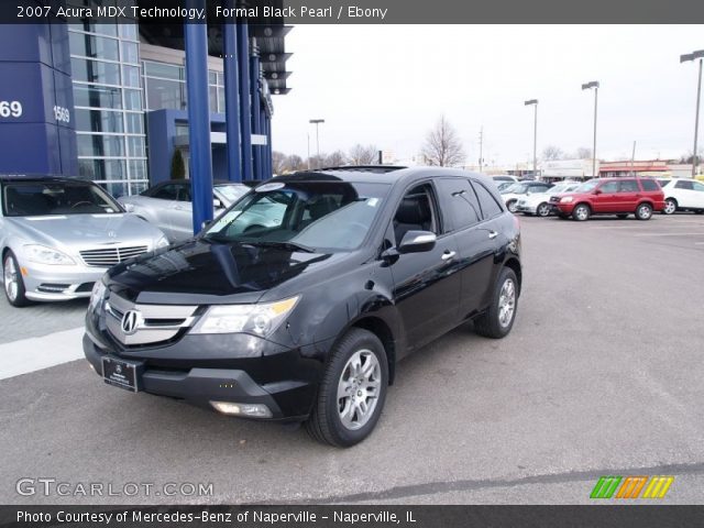 2007 Acura MDX Technology in Formal Black Pearl